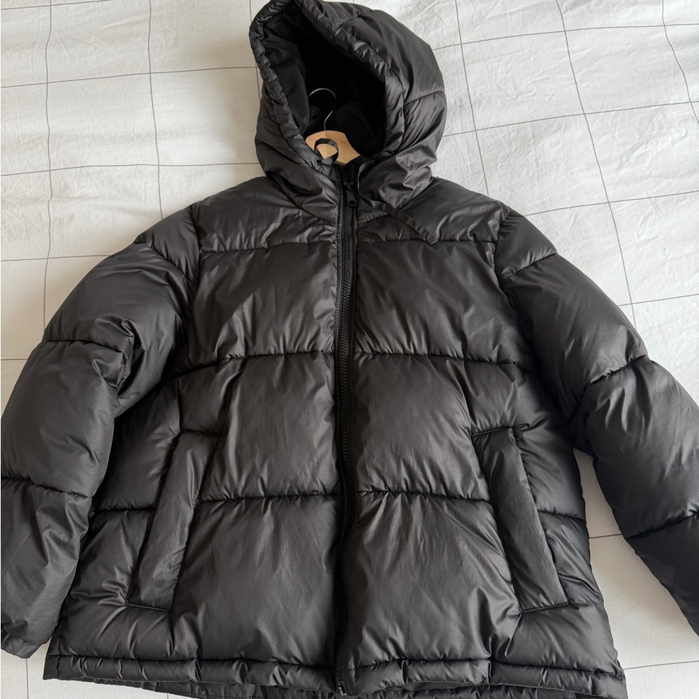 H&M Black Puffer Jacket with Hood
